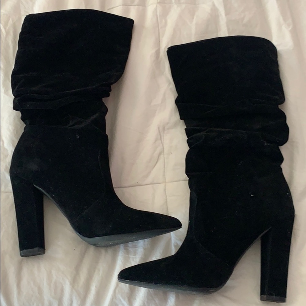MISS LOLA Black Heel Boots